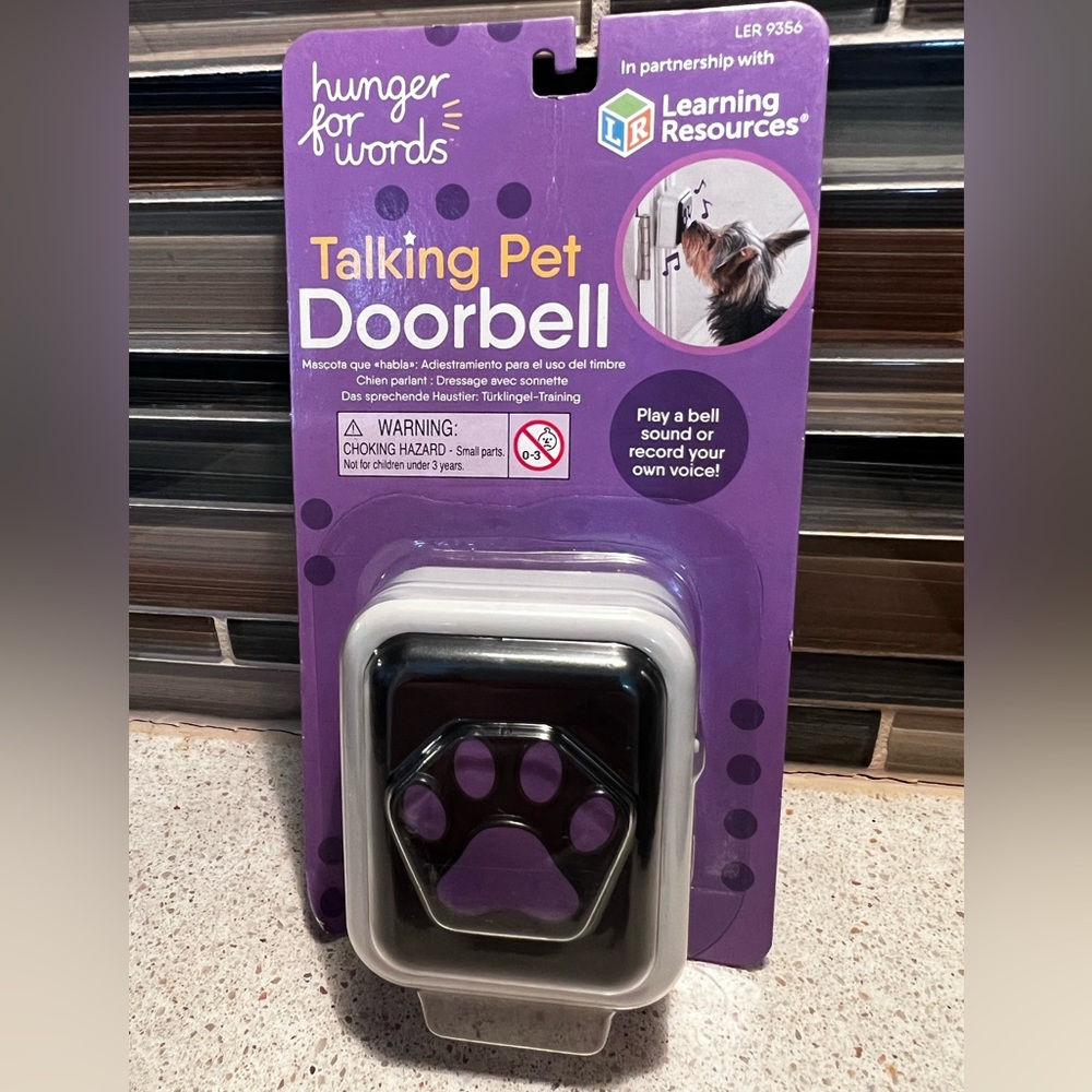 🆕 Talking Pet Doorbell use prerecorded bell or record your voice